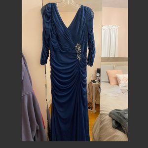 Navy Blue Adrianna Papell Dress